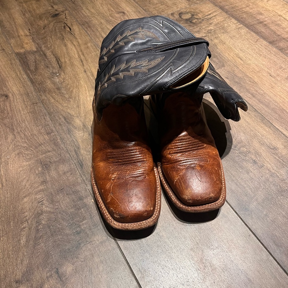 Brown Leather Cowboy Boots